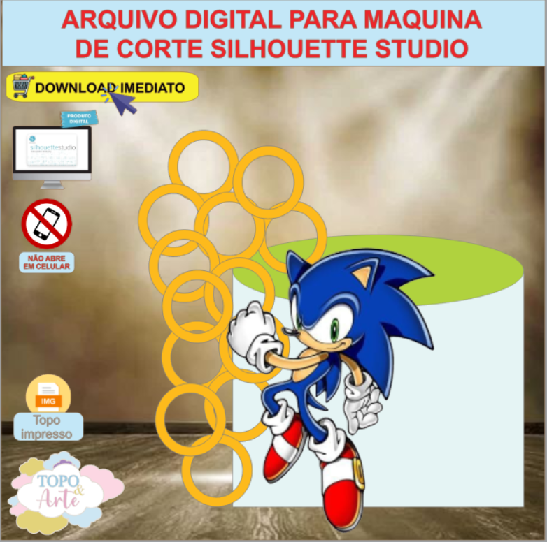 ARQUIVO de Corte Topo de Bolo Sonic - 19