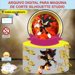 ARQUIVO de Corte Topo de Bolo Sonic Knuckles - 09