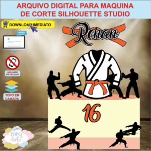 ARQUIVO de Corte Topo de Bolo Esporte Jiu Jitsu - 01