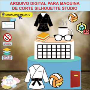 ARQUIVO de Corte Topo de Bolo Esporte Jiu Jitsu - 02