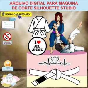 ARQUIVO de Corte Topo de Bolo Esporte Jiu Jitsu - 04