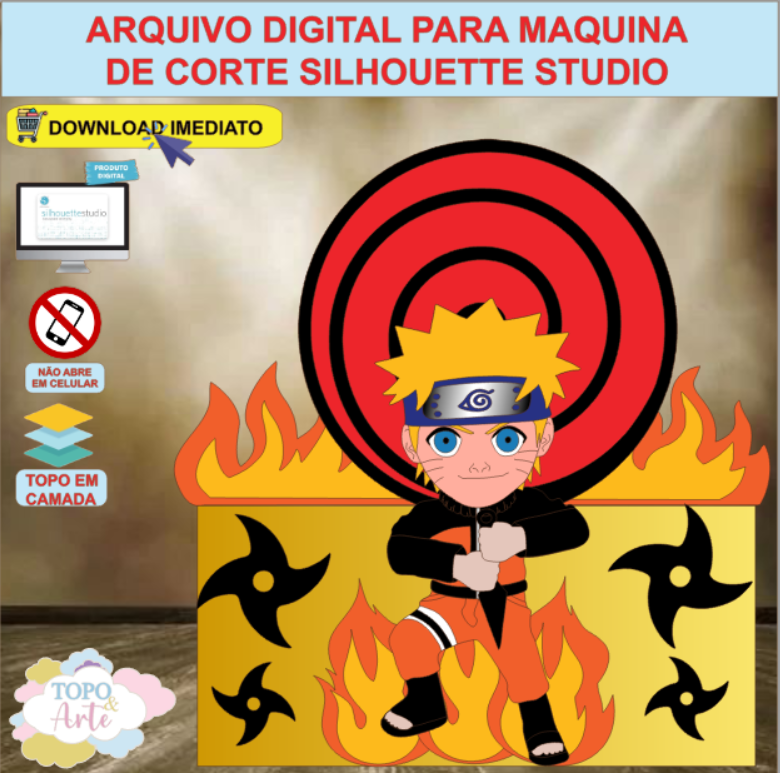 ARQUIVO de Corte Topo de Bolo Naruto - 14