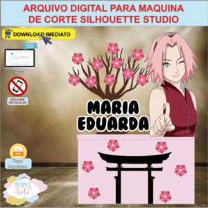 ARQUIVO de Corte Topo de Bolo Naruto Sakura - 15