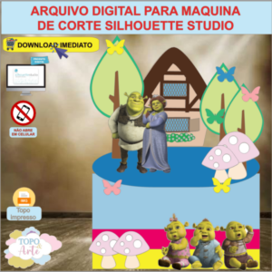 ARQUIVO de Corte Topo de Bolo Shrek - 05