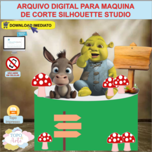 ARQUIVO de Corte Topo de Bolo Shrek - 07
