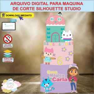 ARQUIVO de Corte Topo de Bolo A Casa Magica de Gabby - 03