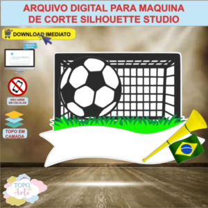 ARQUIVO de Corte Topo de Bolo Futebol - 28