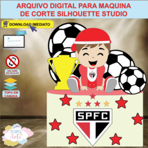 ARQUIVO de Corte Topo de Bolo Futebol Sao Paulo - 01