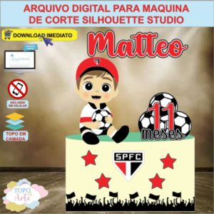 ARQUIVO de Corte Topo de Bolo Futebol Sao Paulo - 02