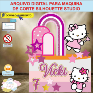 ARQUIVO de Corte Topo de Bolo Hello Kitty - 11