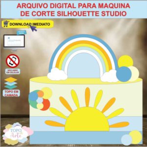 ARQUIVO de Corte Topo de Bolo Sun Shine - 02