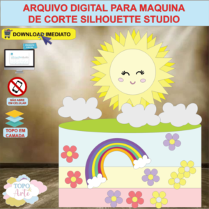 ARQUIVO de Corte Topo de Bolo Sun Shine - 03