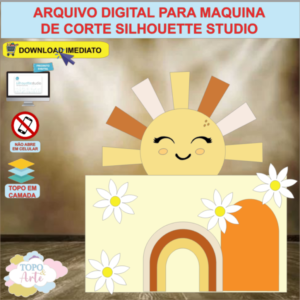 ARQUIVO de Corte Topo de Bolo Sun Shine - 06