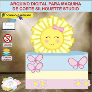 ARQUIVO de Corte Topo de Bolo Sun Shine - 11