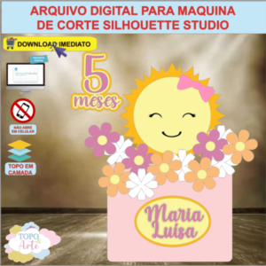 ARQUIVO de Corte Topo de Bolo Sun Shine - 13