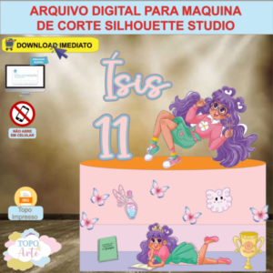ARQUIVO de Corte Topo de Bolo A Princesa Desastrada - 02