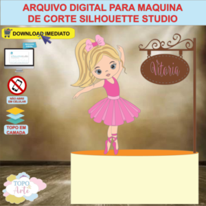ARQUIVO de Corte Topo de Bolo Bailarina - 21
