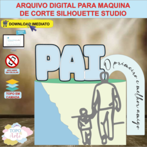 ARQUIVO de Corte Topo de Bolo Feliz Dia dos Pais - 19