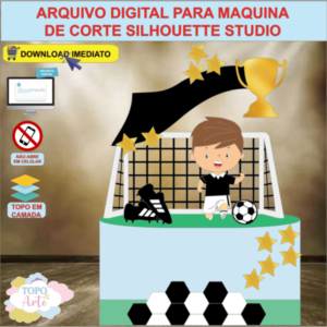ARQUIVO de Corte Topo de Bolo Futebol - 35