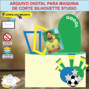ARQUIVO de Corte Topo de Bolo Futebol - 49