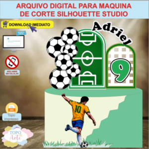 ARQUIVO de Corte Topo de Bolo Futebol - 51