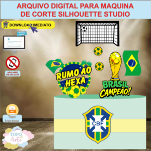 ARQUIVO de Corte Topo de Bolo Futebol - 52