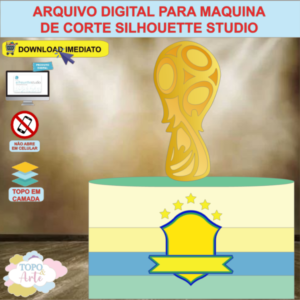ARQUIVO de Corte Topo de Bolo Futebol - 53
