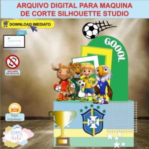 ARQUIVO de Corte Topo de Bolo Futebol - 57