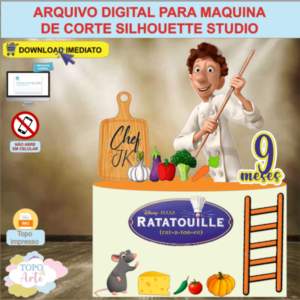 ARQUIVO de Corte Topo de Bolo Ratatouille - 02