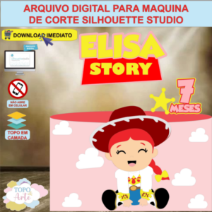 ARQUIVO de Corte Topo de Bolo Toy Story Menina - 15