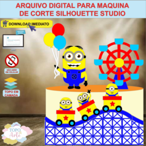 ARQUIVO de Corte Topo de Bolo Minions - 06