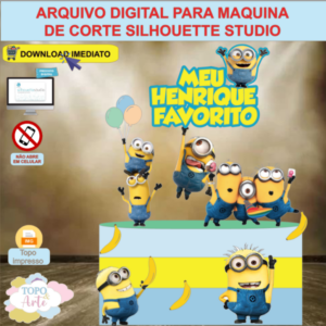 ARQUIVO de Corte Topo de Bolo Minions - 16