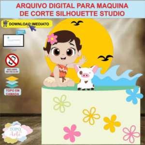 ARQUIVO de Corte Topo de Bolo Moana - 14