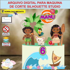 ARQUIVO de Corte Topo de Bolo Moana - 16
