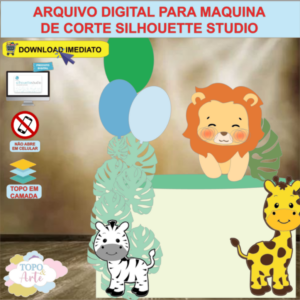 ARQUIVO de Corte Topo de Bolo Safari - 27
