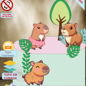 ARQUIVO de Corte Topo de Bolo  Capivara - 02