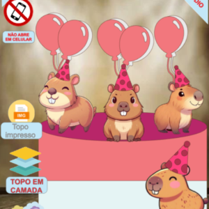 ARQUIVO de Corte Topo de Bolo  Capivara - 04