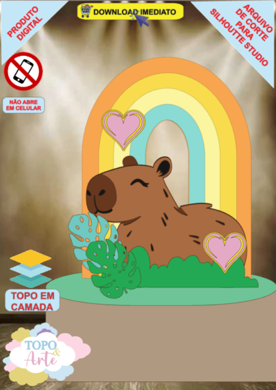 ARQUIVO de Corte Topo de Bolo Capivara - 05