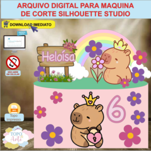 ARQUIVO de Corte Topo de Bolo Capivara - 08