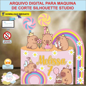 ARQUIVO de Corte Topo de Bolo Capivara - 10