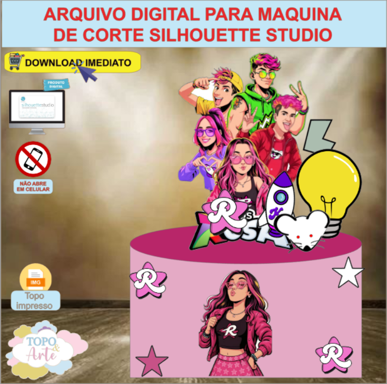 ARQUIVO de Corte Topo de Bolo Emilly Vick - 08