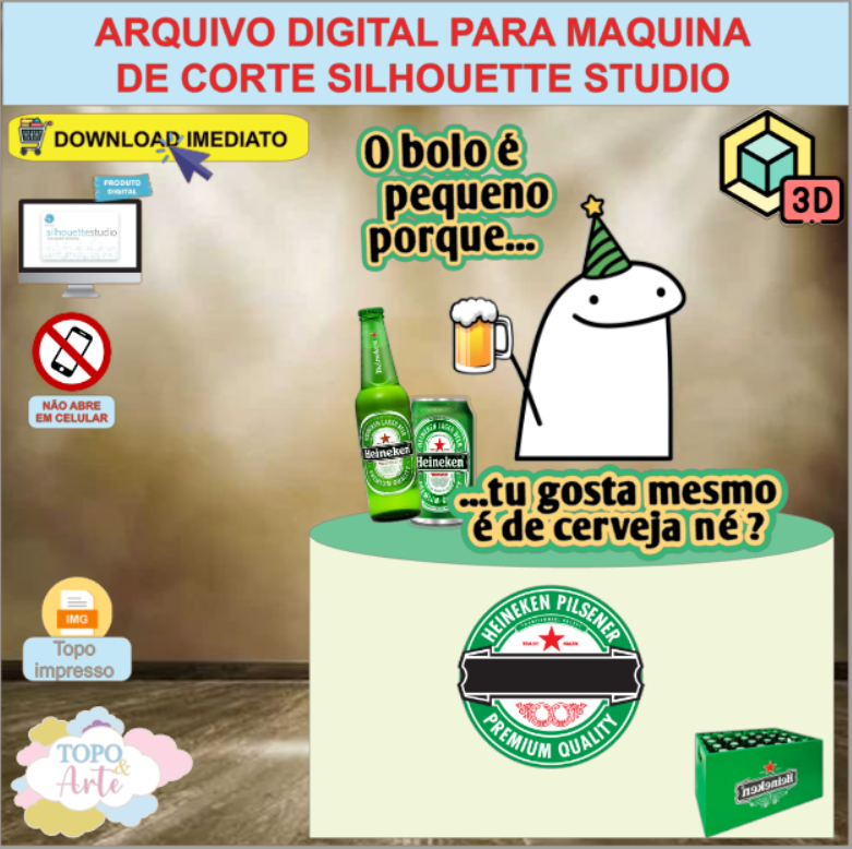 ARQUIVO de Corte Topo de Bolo Flork - 17