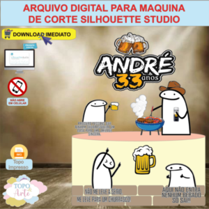 ARQUIVO de Corte Topo de Bolo Flork no Churasco- 02
