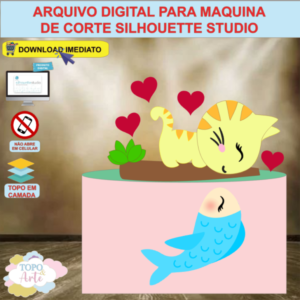 ARQUIVO de Corte Topo de Bolo Gatos - 04
