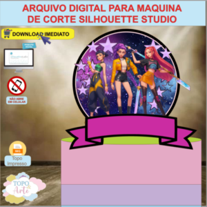 ARQUIVO de Corte Topo de Bolo Guerreiras do K-Pop - 03