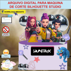 ARQUIVO de Corte Topo de Bolo Guerreiras do K-Pop - 12