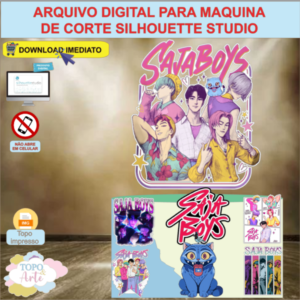 ARQUIVO de Corte Topo de Bolo Guerreiras do K-Pop Saja Boys - 09
