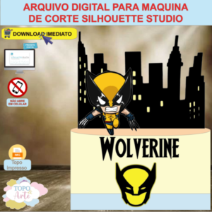 ARQUIVO de Corte Topo de Bolo Wolverine - 01