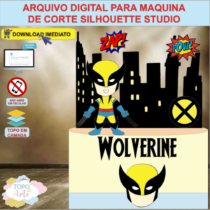 ARQUIVO de Corte Topo de Bolo Wolverine - 02