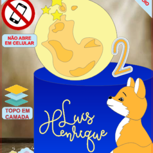 ARQUIVO de Corte Topo de Bolo A Raposa do Pequeno Principe - 02